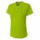 A4 NW3143 Ladies Tek 2-Button Henley Shirt
