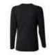 A4 NW3255 Ladies Birds-Eye Mesh Long Sleeve V-Neck T-Shirt