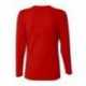 A4 NW3255 Ladies Birds-Eye Mesh Long Sleeve V-Neck T-Shirt
