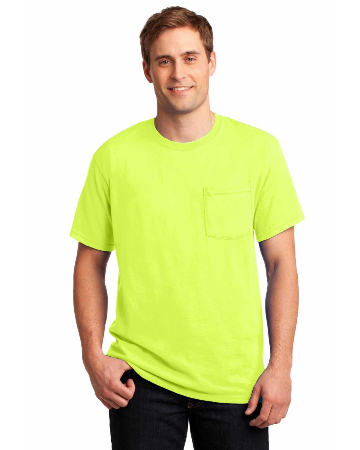 Jerzees 29MP Dri-Power Active 50/50 Cotton/Poly Pocket T-Shirt on ...