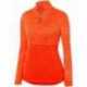 Augusta Sportswear 2909 Ladies Shadow Tonal Heather Quarter-Zip Pullover