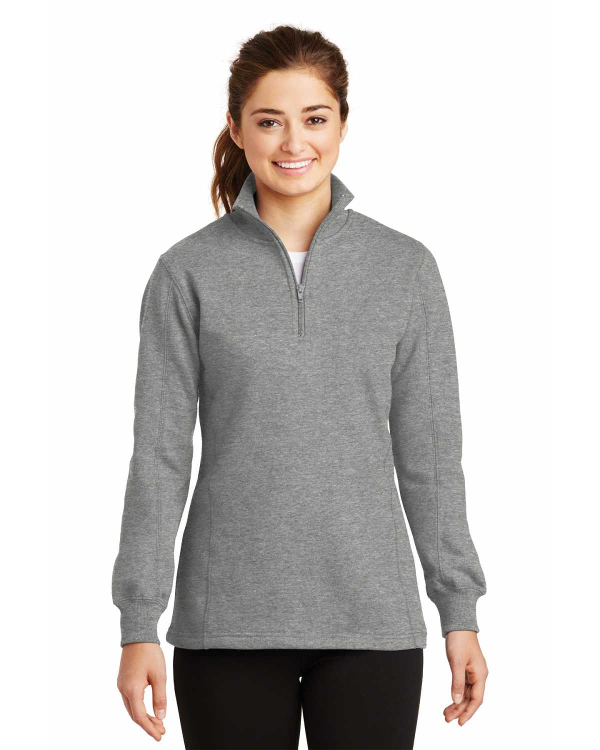 Sport-Tek LST253 Ladies 1/4-Zip Sweatshirt on discount | ApparelChoice.com