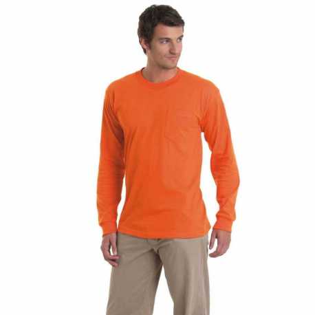 Bayside BA8100 Adult Long Sleeve Pocket T-Shirt