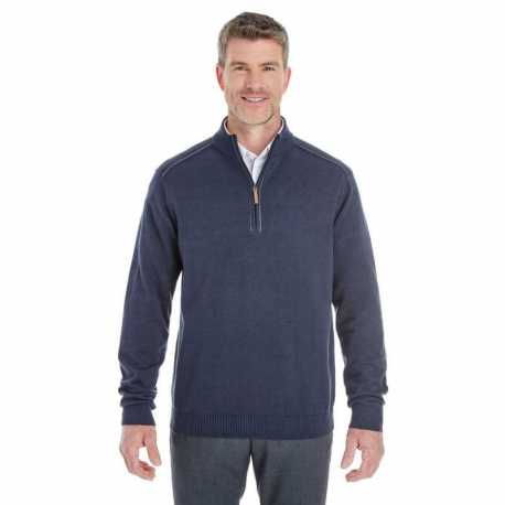 Devon & Jones DG478 Men's Manchester Fully-Fashioned Quarter-Zip Sweater