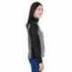 Devon & Jones DG796W Ladies Newbury Colorblock Melange Fleece Full-Zip