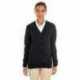 Harriton M425W Ladies Pilbloc V-Neck Button Cardigan Sweater