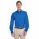 Harriton M581 Men's Foundation Cotton Long-Sleeve Twill Shirt with Teflon