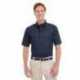 Harriton M582 Men's Foundation Cotton Short-Sleeve Twill Shirt with Teflon