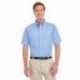 Harriton M582 Men's Foundation Cotton Short-Sleeve Twill Shirt with Teflon