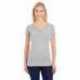 J America JA8136 Ladies Glitter V-Neck T-Shirt