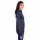 J America JA8662 Ladies Odyssey Striped Poly Fleece Lapover Hood