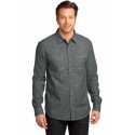 District Made Made DM3800 Made Mens Long Sleeve Washed Woven Shirt