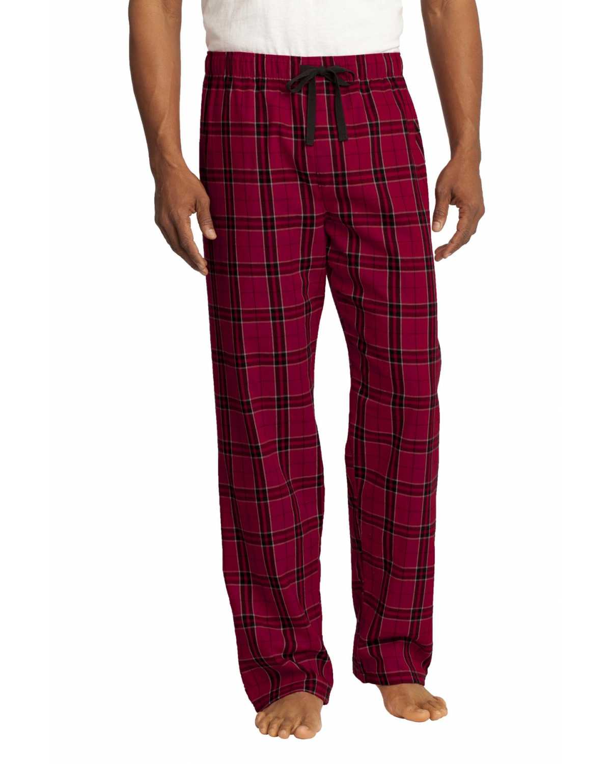 District DT1800 Young Mens Flannel Plaid Pant on discount ...