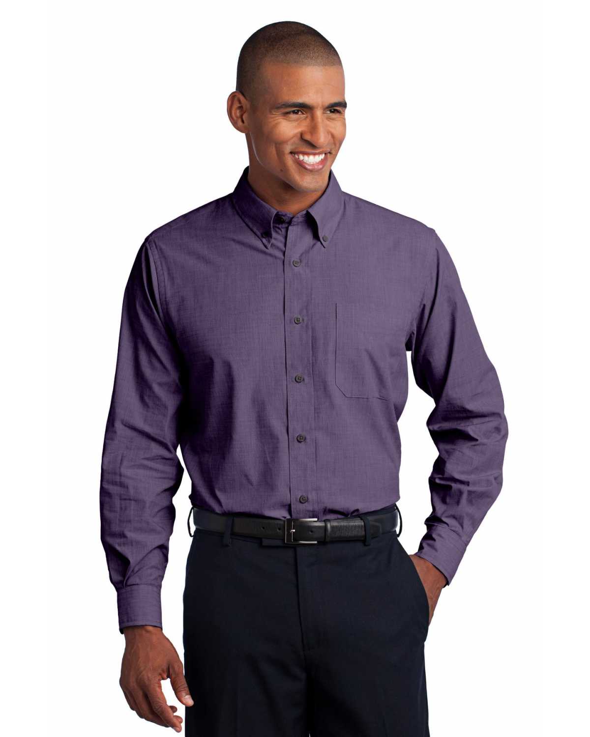 Port Authority TLS640 Tall Crosshatch Easy Care Shirt on discount ...