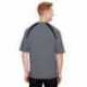 A4 N3001 Men's Spartan Short Sleeve Color Block Crew Neck T-Shirt