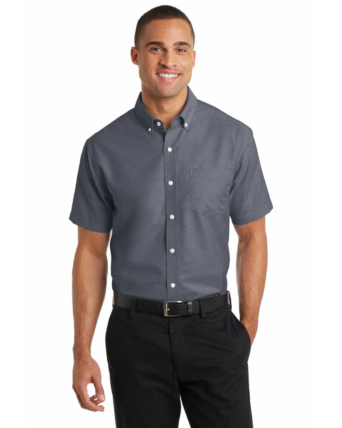 Port Authority S659 Short Sleeve SuperPro Oxford Shirt on discount ...