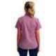 Artisan Collection by Reprime RP321 Ladies Microcheck Gingham Short-Sleeve Cotton Shirt