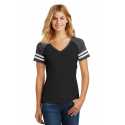 District Made Made DM476 Made Ladies Game V-Neck Tee