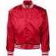 Augusta Sportswear 3610 Unisex Striped Trim Satin Baseball Jacket