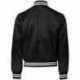Augusta Sportswear 3610 Unisex Striped Trim Satin Baseball Jacket