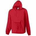 Augusta Sportswear 31300 Hooded Nylon Half Zip Pullover Pouch Jacket