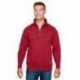 Bayside BA920 Unisex Quarter-Zip Pullover Sweatshirt