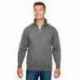 Bayside BA920 Unisex Quarter-Zip Pullover Sweatshirt
