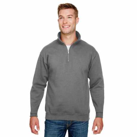 Bayside BA920 Unisex Quarter-Zip Pullover Sweatshirt