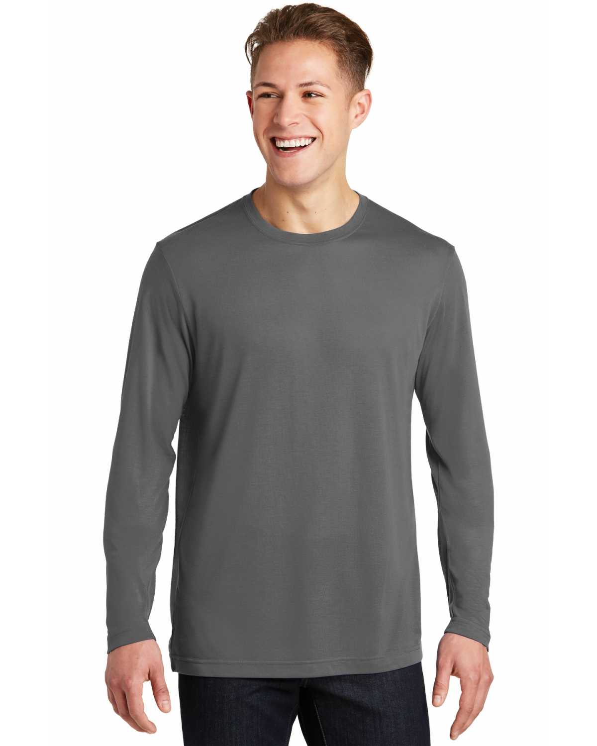 Sport-Tek ST450LS Long Sleeve PosiCharge Competitor Cotton Touch Tee on ...