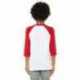 Bella + Canvas 3200Y Youth Three-Quarter Sleeve Baseball T-Shirt