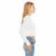 Bella + Canvas 8512 Ladies Cropped Long Sleeve Hoodie T-Shirt