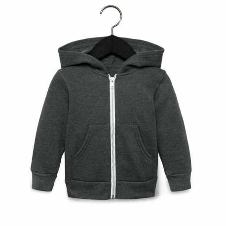 Bella + Canvas 3739T Toddler Full-Zip Hooded Sweatshirt