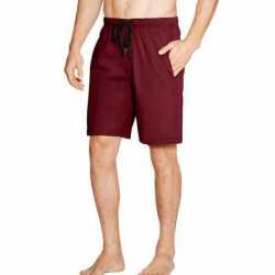 Hanes 01005 Men's Jersey Lounge Drawstring Shorts with Logo Waistband 2-Pack