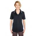 UltraClub 8546 Ladies' Short-Sleeve Whisper Pique Polo with Tipped Collar