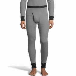 Hanes 123302 Men's 2-color Fusion Knit Thermal Pant