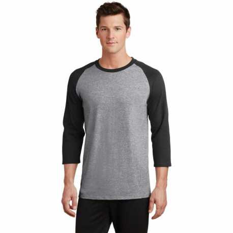 Port & Company PC55RS Core Blend 3/4-Sleeve Raglan Tee