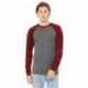 Bella + Canvas 3000C Men's Jersey Long-Sleeve Baseball T-Shirt