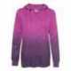 MV Sport W20185 Women's French Terry Ombre Hooded Sweatshirt
