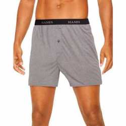 Hanes 709BP5 Classics Men's TAGLESS ComfortSoft Knit Boxers with Comfort Flex Waistband 5-Pack