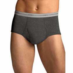 Hanes 7822P6 Men's TAGLESS ComfortSoft Full Rise Dyed Brief with Comfort Flex Waistband 6-Pack