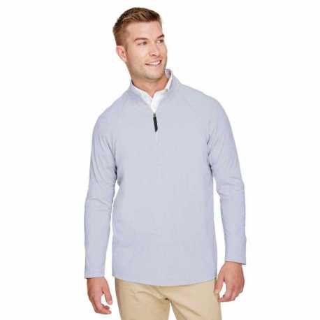 Devon & Jones DG480 CrownLux Performance Men's Clubhouse Micro-Stripe Quarter-Zip
