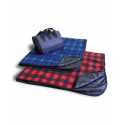 Liberty Bags 8702 Fleece/Nylon Plaid Picnic Blanket