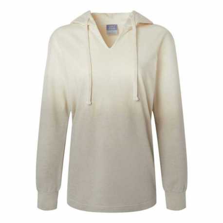 MV Sport W20185 Women's French Terry Ombre Hooded Sweatshirt