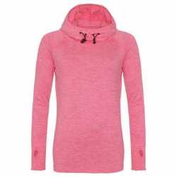 Just Hoods By AWDis JCA038 Ladies Cool Cowl-Neck Long-Sleeve T-Shirt