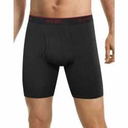 Hanes LBMCBX Men's FreshIQ Cool Comfort Breathable Mesh Long Leg Boxer Brief 2X 3-Pack