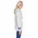 J America JA8674 Ladies Melange Scuba Neck Sweatshirt