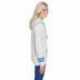 J America JA8674 Ladies Melange Scuba Neck Sweatshirt