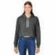 J America 8853JA Ladies Triblend Cropped Hooded Sweatshirt