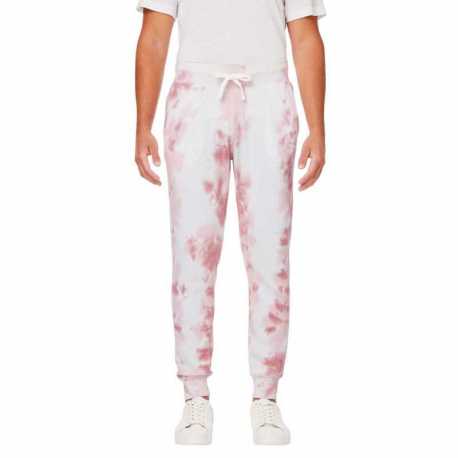 J America 8884JA Adult Tie Dye Fleece Jogger