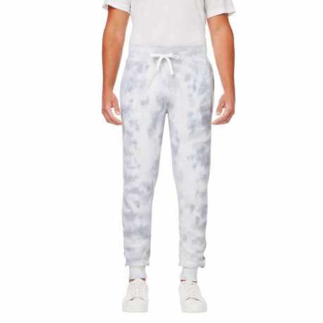 J America 8884JA Adult Tie Dye Fleece Jogger